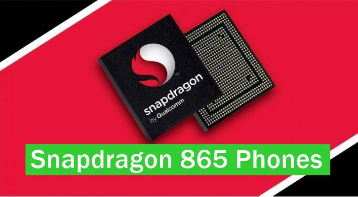 Qualcomm Snapdragon 865 mobile phones list
