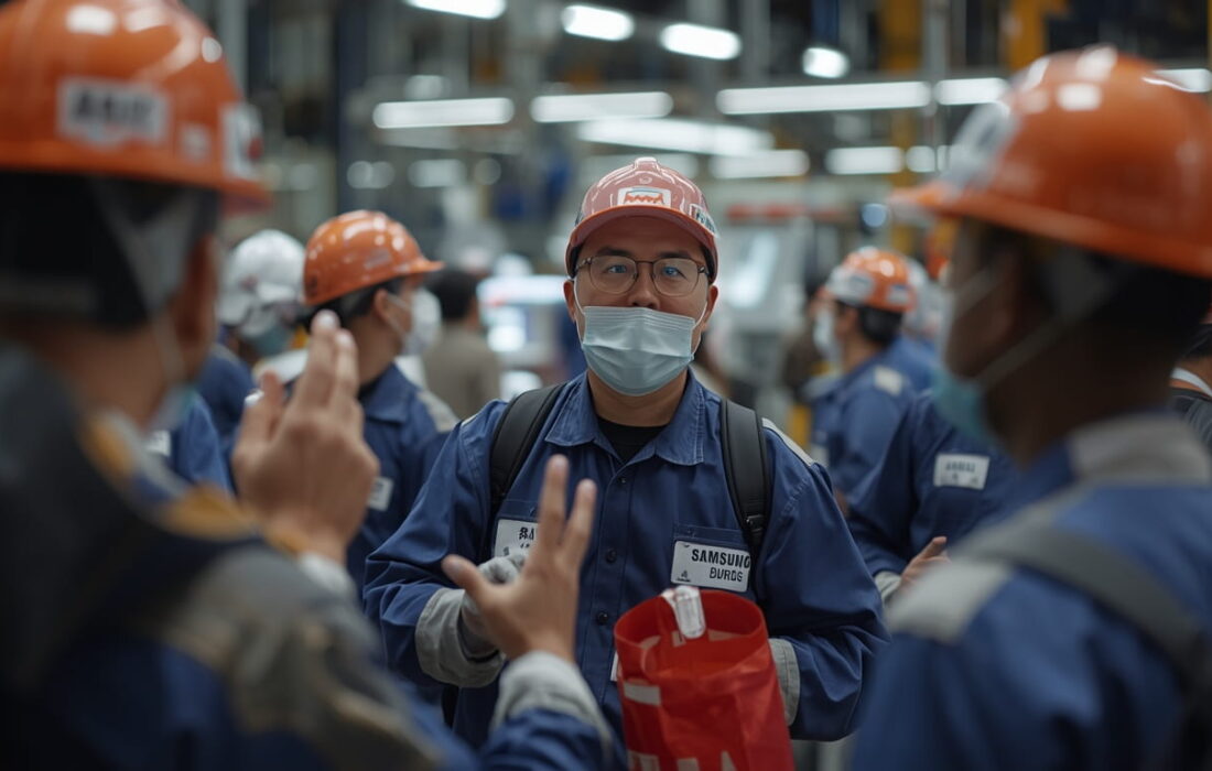 Samsung workers preparing for historic 18-day strike over AI chip profits at semiconductor plant in South Korea 2026