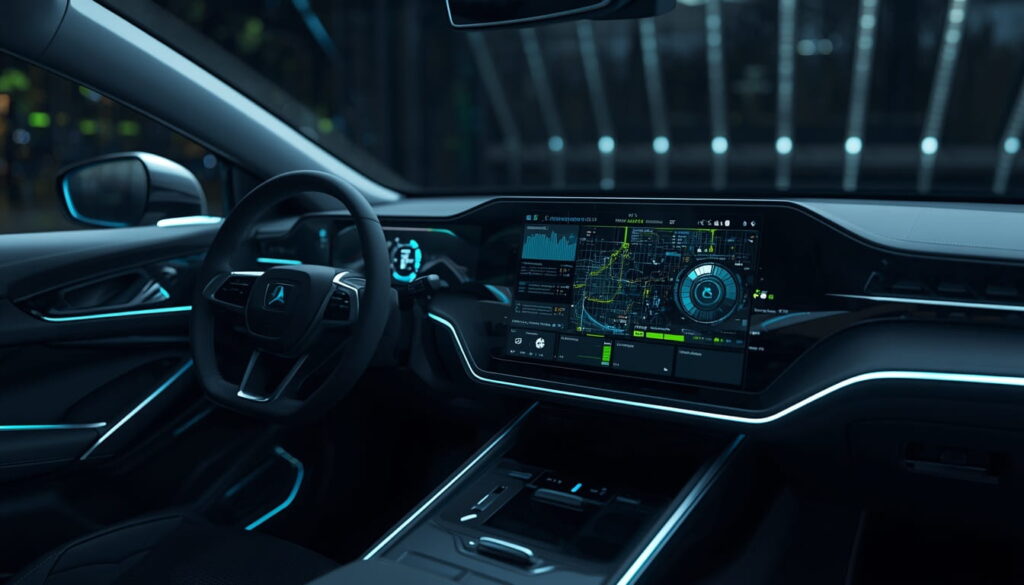 NVIDIA DRIVE Hyperion autonomous driving platform installed inside an Uber robotaxi vehicle in 2026