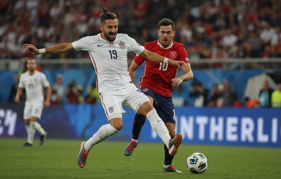 USMNT players react in disbelief as Türkiye scores a dramatic stoppage-time winning goal during their FIFA World Cup 2026 group stage match in Los Angeles