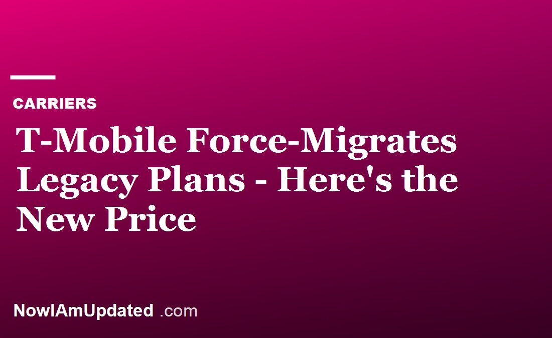 T-Mobile store sign as the carrier force-migrates legacy Simple Choice, ONE and Magenta plans in 2026